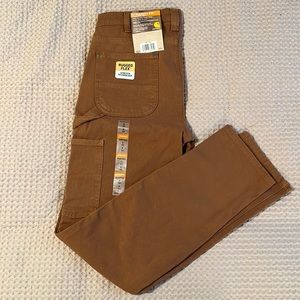Carhartt Tan Twill Double Front Pant - 6 Tall